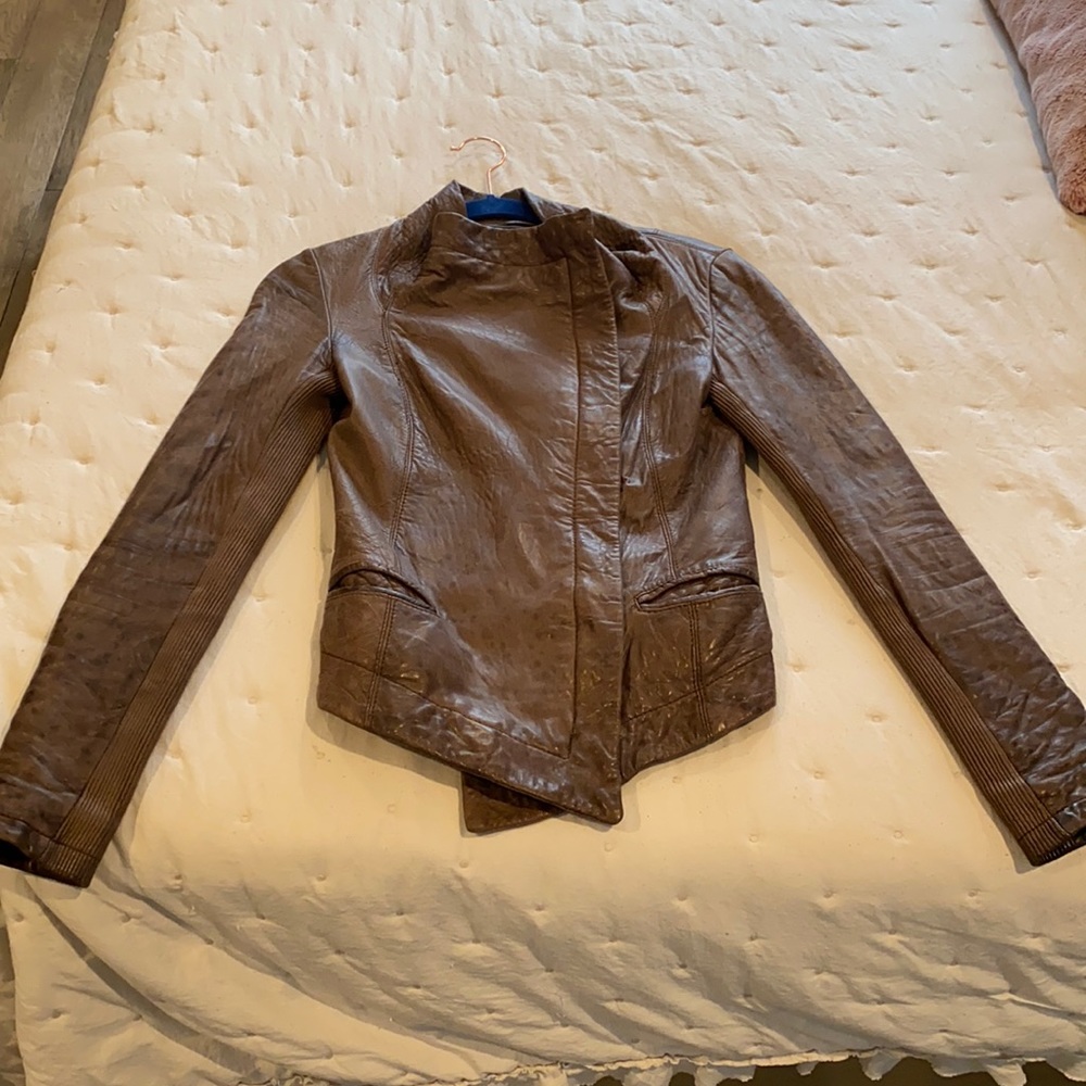 All saints leather jacket